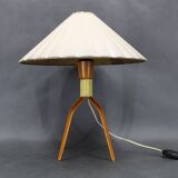 1960s Wooden Table Lamp, Czechoslovakia