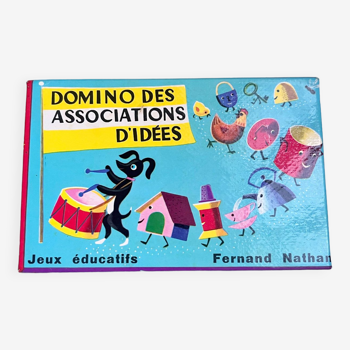 Domino of associations of ideas - Vintage game Fernand Nathan