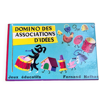 Domino of associations of ideas - Vintage game Fernand Nathan