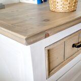 Bahut jam maker solid pine white