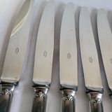 12 silver-plated table knives with stainless steel blades nogent