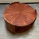 Round coffee table in rosewood