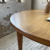 1950s round oak table