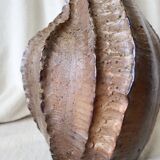 Jean Linard, the milestone, sculptural vase in stoneware, unique piece, in very good condition.