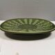 Beautiful large green dish from Danish Knabstrup 1950s