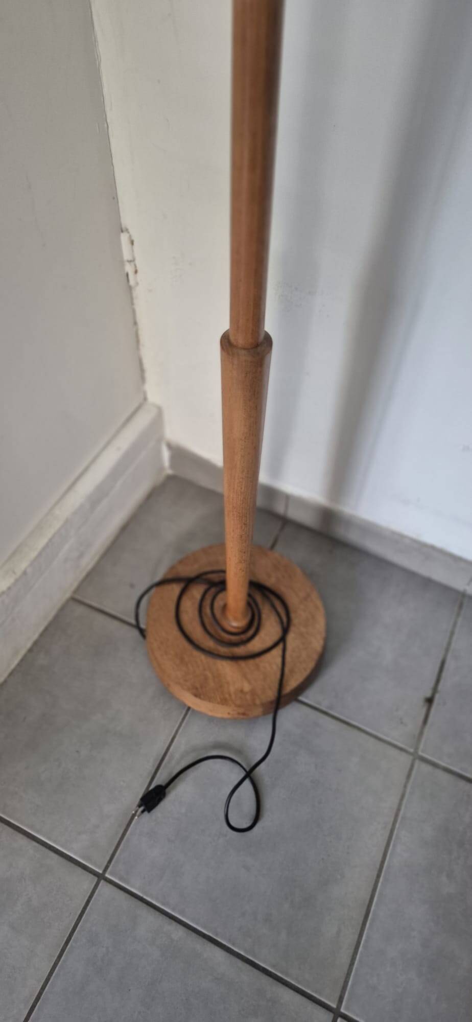Lampadaire bois 1960