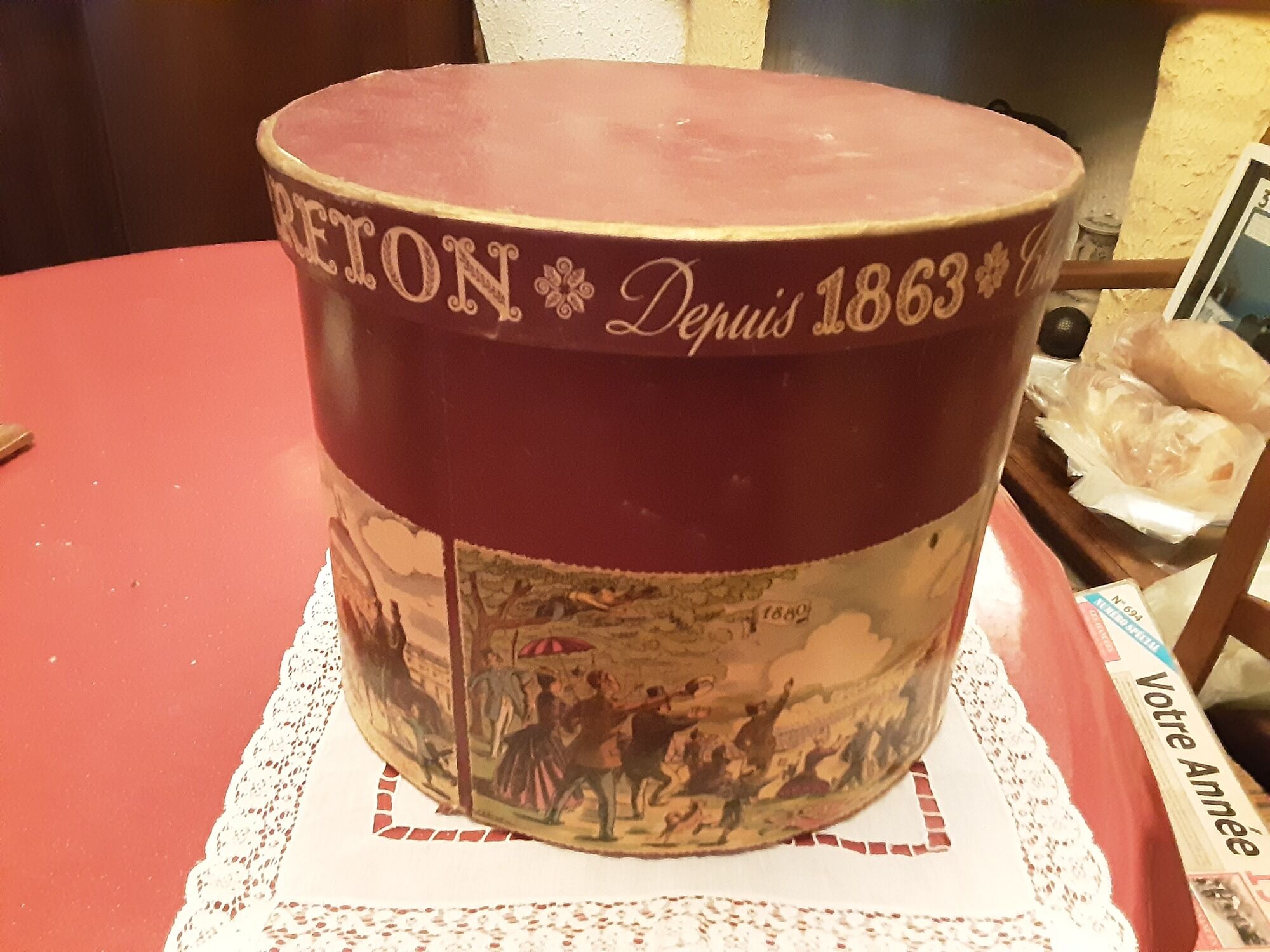 Hat box advertising hat morreton hats illustrations a. carlut