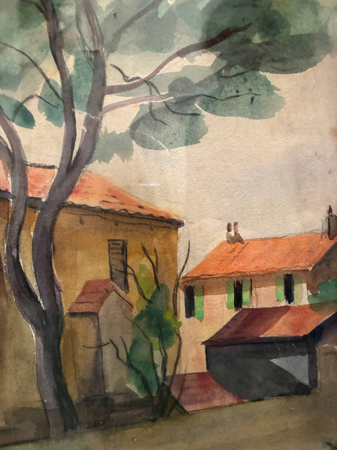 Village house landscape 20th century