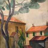 Village house landscape 20th century
