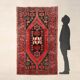 Ancient Asian rug made of cotton and wool, large knot.