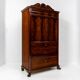 Chiffonnier haut avec bar en acajou 1850-1880