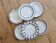6 mismatched vintage dessert plates - Blue and white porcelain