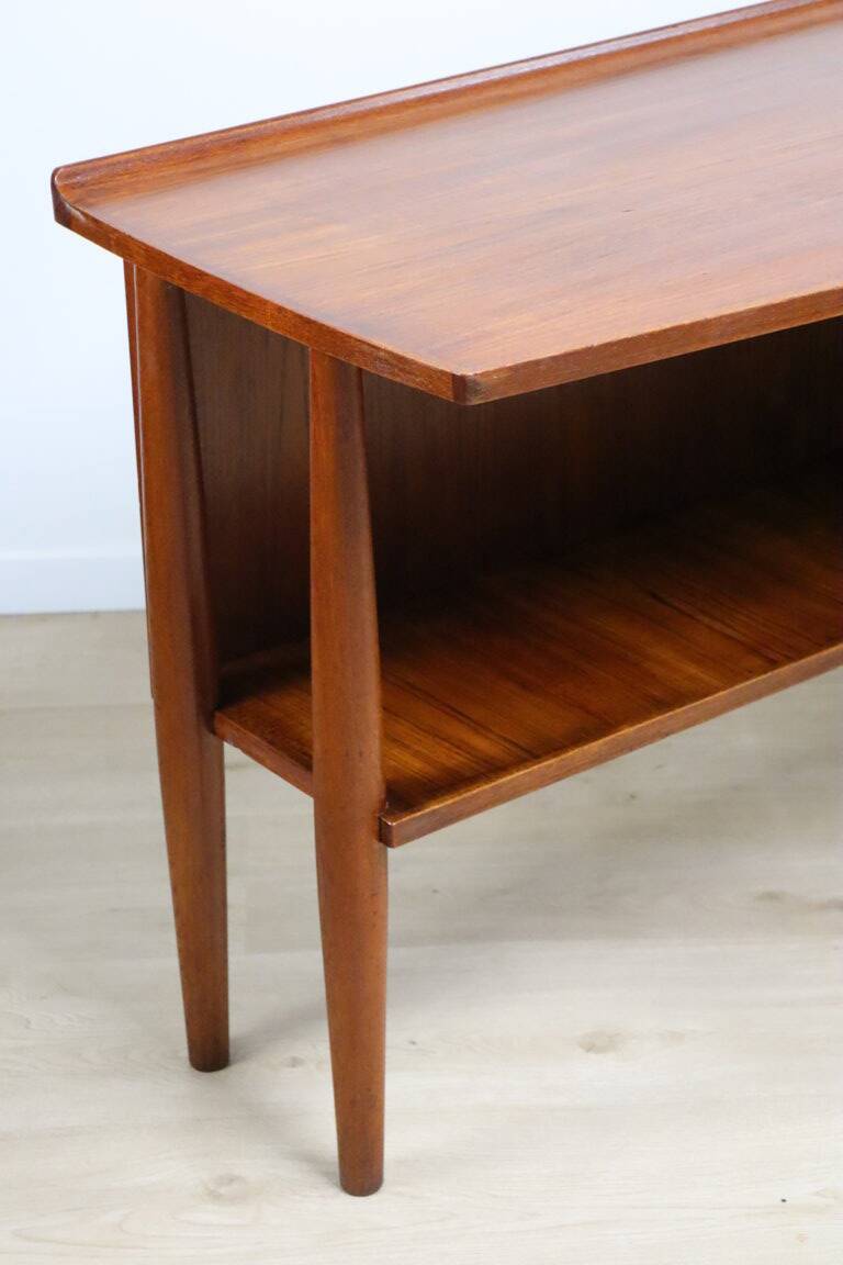 Scandinavian "boomerang" free-form desk in teak - 1960s