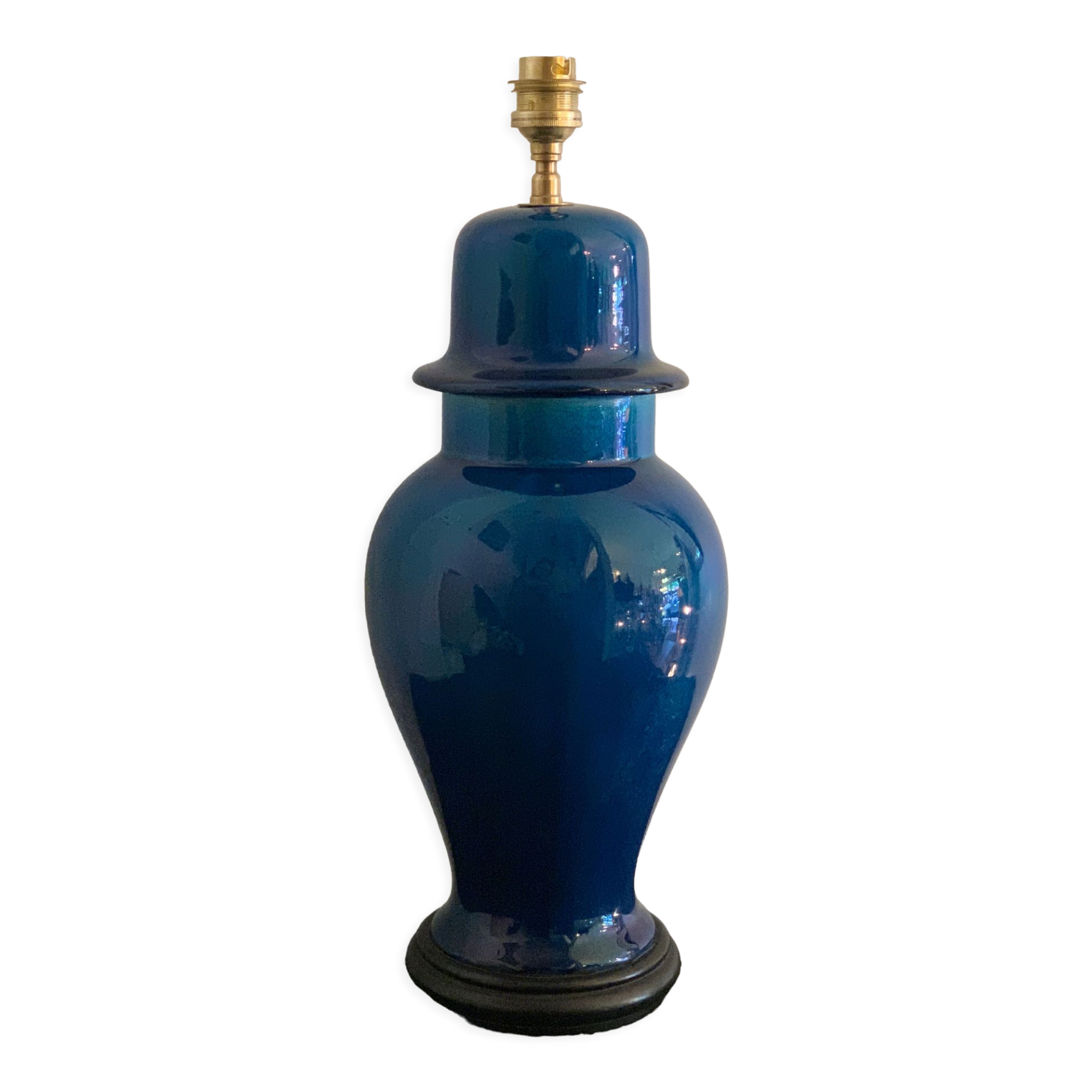 Cracked ceramic lamp base, 1970