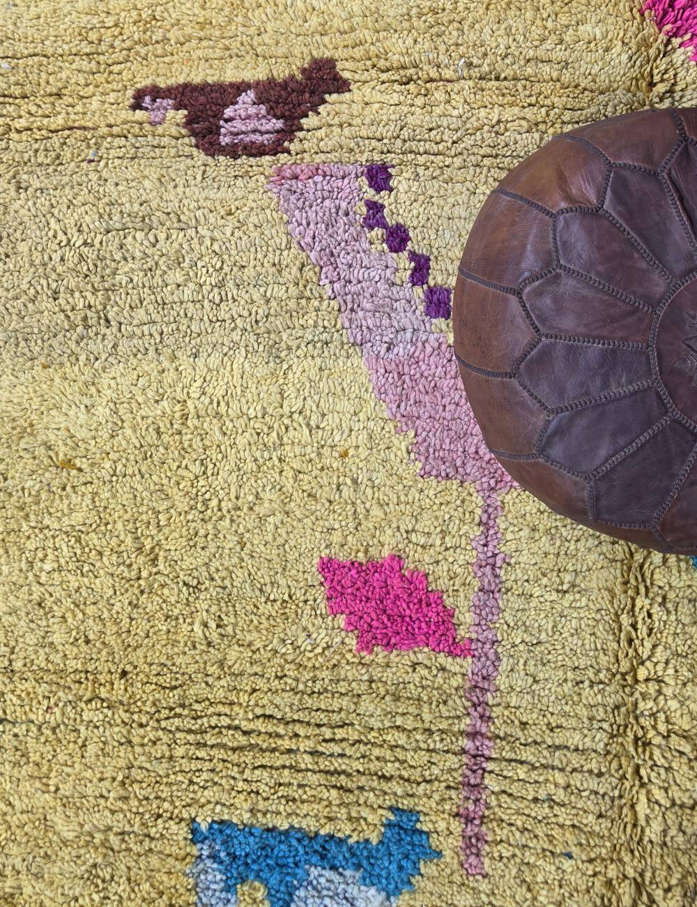Tapis Jaune Contemporain - 306 x 206 cm