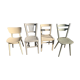 Set of mismatched chairs