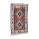 Vintage turkish kilim 130x78 cm wool kelim rug red blue