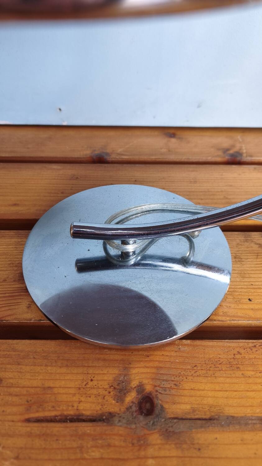 Vintage chrome metal desk lamp