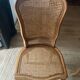 Two caned chairs