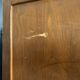 Old vintage 4-fan wooden screen