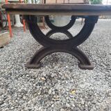 Bench or garden coffee table cast iron legs 150×56cms