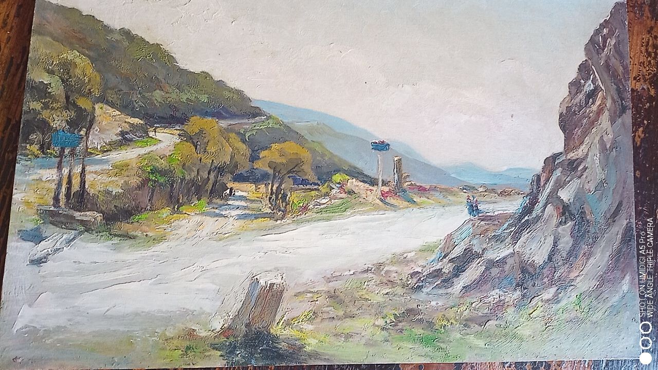 Painting edouard leverd (1881-1950) oil on panel - 32 x 47 cm - collet villefort