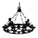 Wrought Iron Chandelier, 12 Lights, Gothic Style, French Work, circa 1