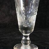 Verre à absinthe en verre soufflé et taillé