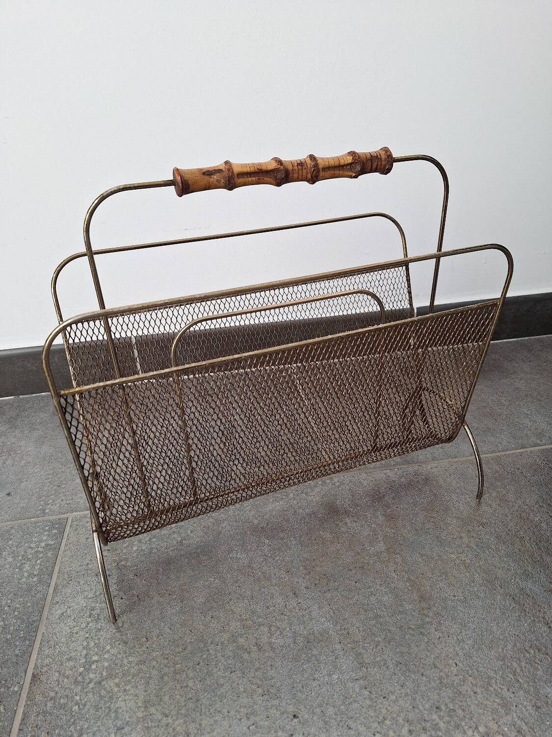 Metal magazine rack 1960