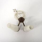 Scandinavian teak wall lamp, Sweden, 1950