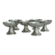 Set of 6 metal ice cream bowls