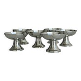 Lot de 6 coupes à glace en métal