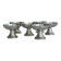 Set of 6 metal ice cream bowls