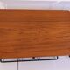 Pair of hanging bedside tables in teak and metal, 1960