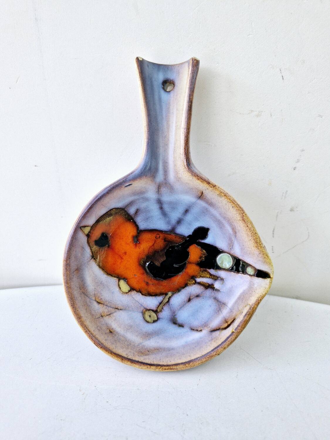 Dish 60s Bird Ceramic Monique Kurt Brunner Vence