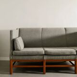 Vintage Wooden Danish Mid Century Three Seater Sofa, 1960s