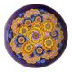 Vintage round tin serving tray, Mandala, Worcester Ware, England