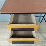 Vintage desk and children's chair set