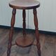 Stool wooden feet turned arts and crafts