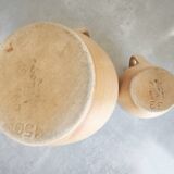 Set of two Village de France stoneware pitchers