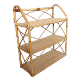 Vintage rattan shelf