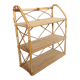 Etagère rotin vintage