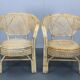 1970s Set of Four Rattan Chairs, Italy