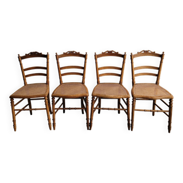 Set of 4 Louis XVI flying chairs