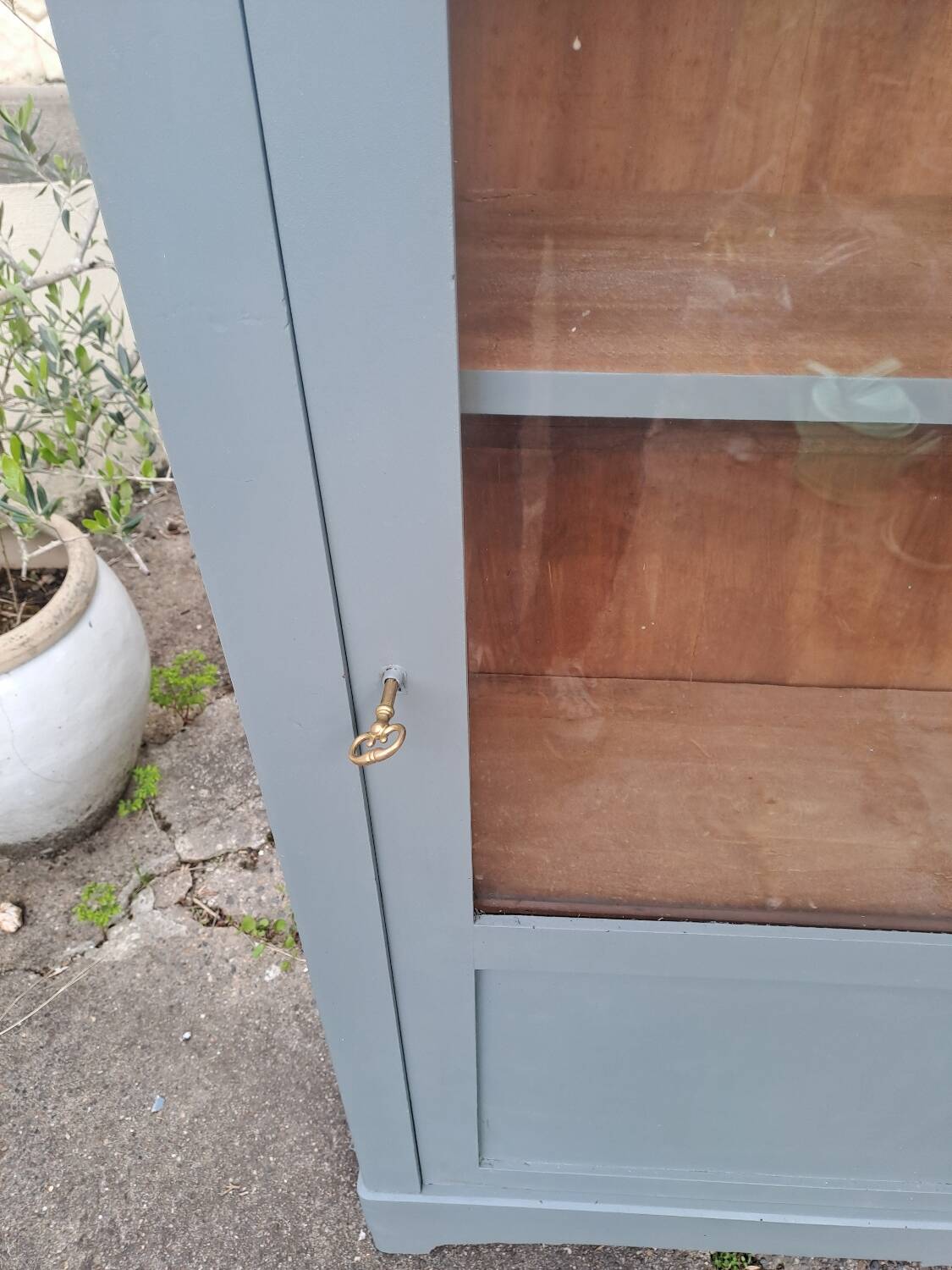 Armoire une porte vitrée  fin 19ème