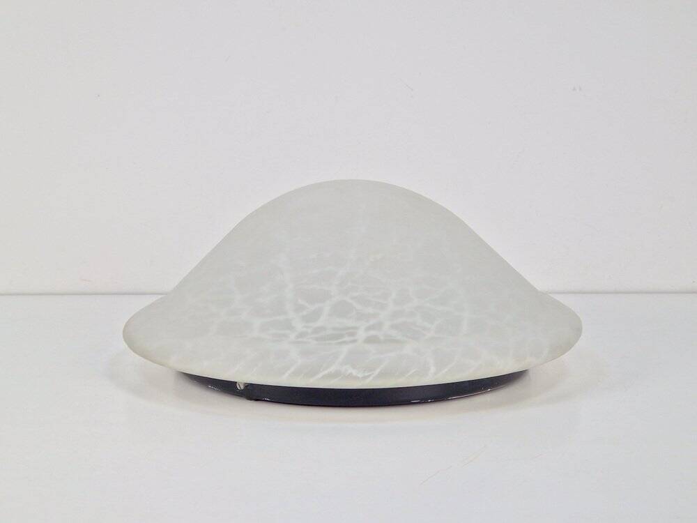 Vintage Mushroom Ceiling Lamp in Glass, 1970s