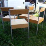 Set of 4 chairs Swiss 1980