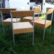 Série de 4 chaises suisse 1980