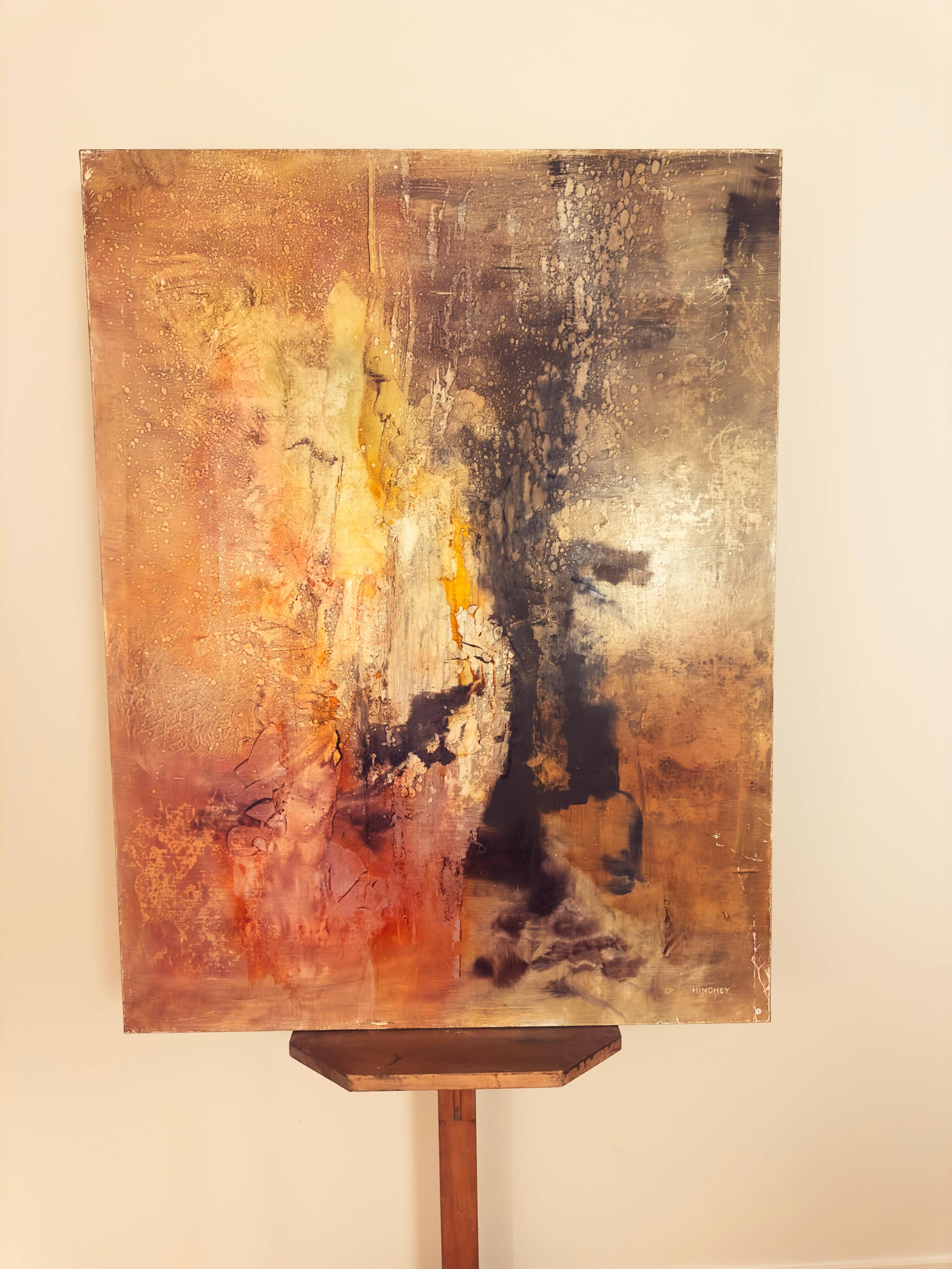 Titled “Foisonnement I”, this large-scale abstract composition by Walter Hinchey
