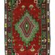 Grand Kilim Turc Yoruk Vintage 158x342 cm Geometrique Tisse Main